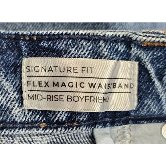 Lane Bryant Jeans Flex Magic Waistband Signature Fit Mid Rise Boyfriend SIZE 28 - Picture 4 of 14